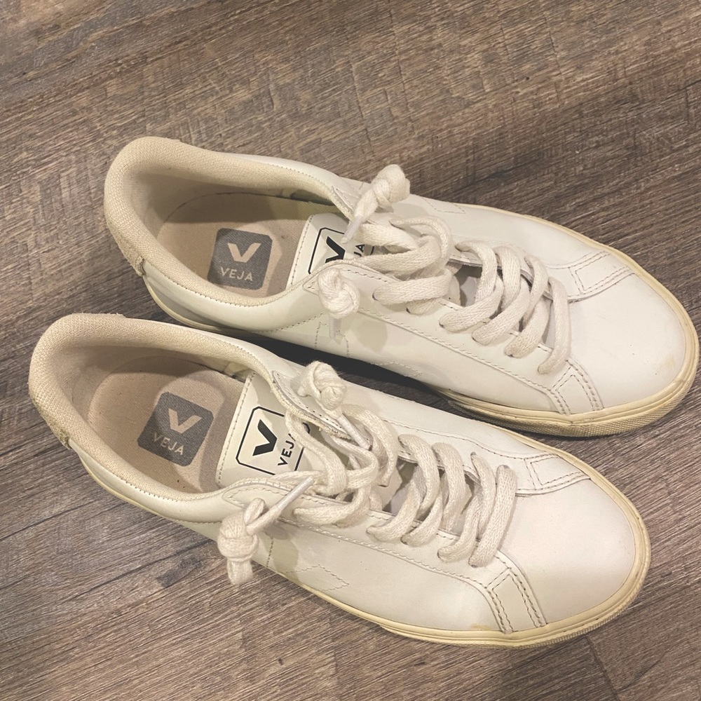 All White Veja Sneakers